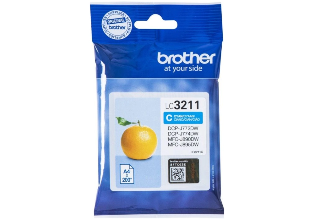 Brother Inkjet Cartridge LC-3211C - Cyan