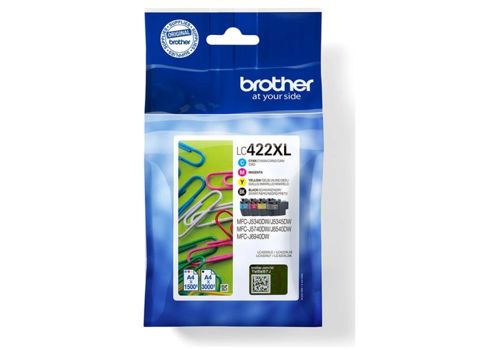 Brother Inkjet Cartridge LC-422XLVAL - Multipack