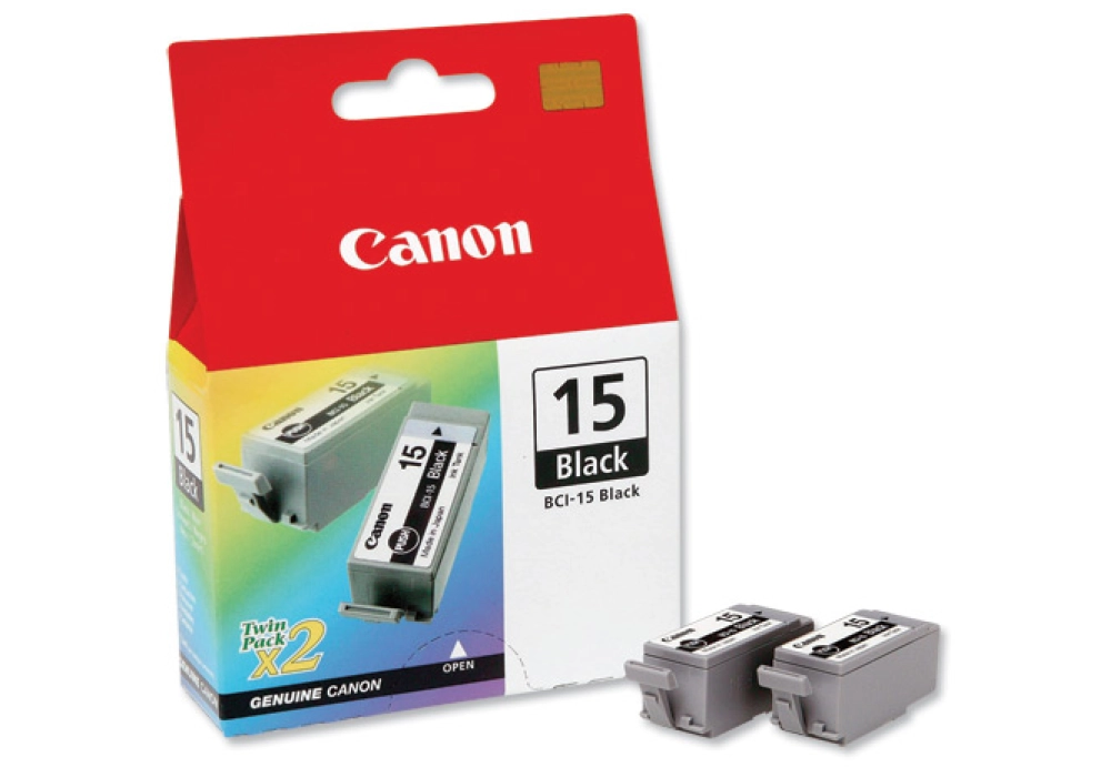 Canon Inkjet Cartridge BCI-15 - Black (2x5ml)