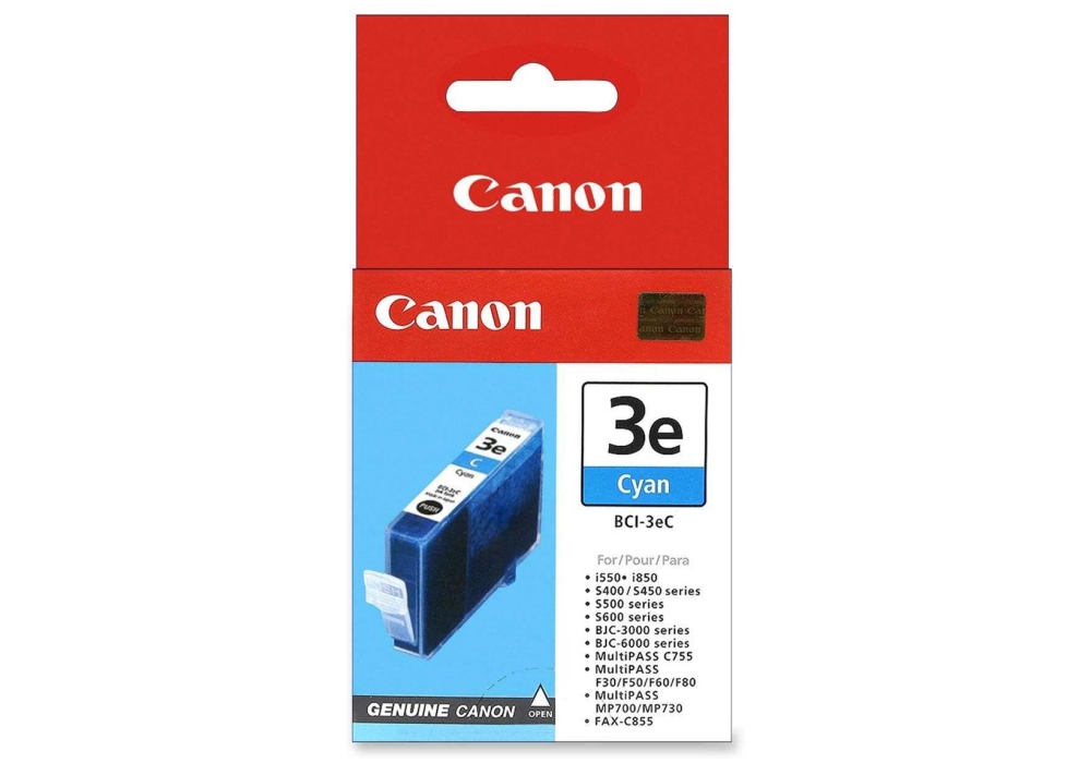 Canon Inkjet Cartridge BCI-3e C - Cyan (13ml)
