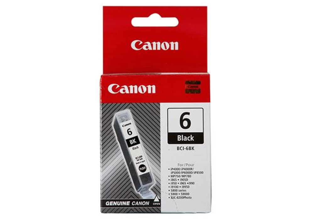 Canon Inkjet Cartridge BCI-6BK - Black (13ml)