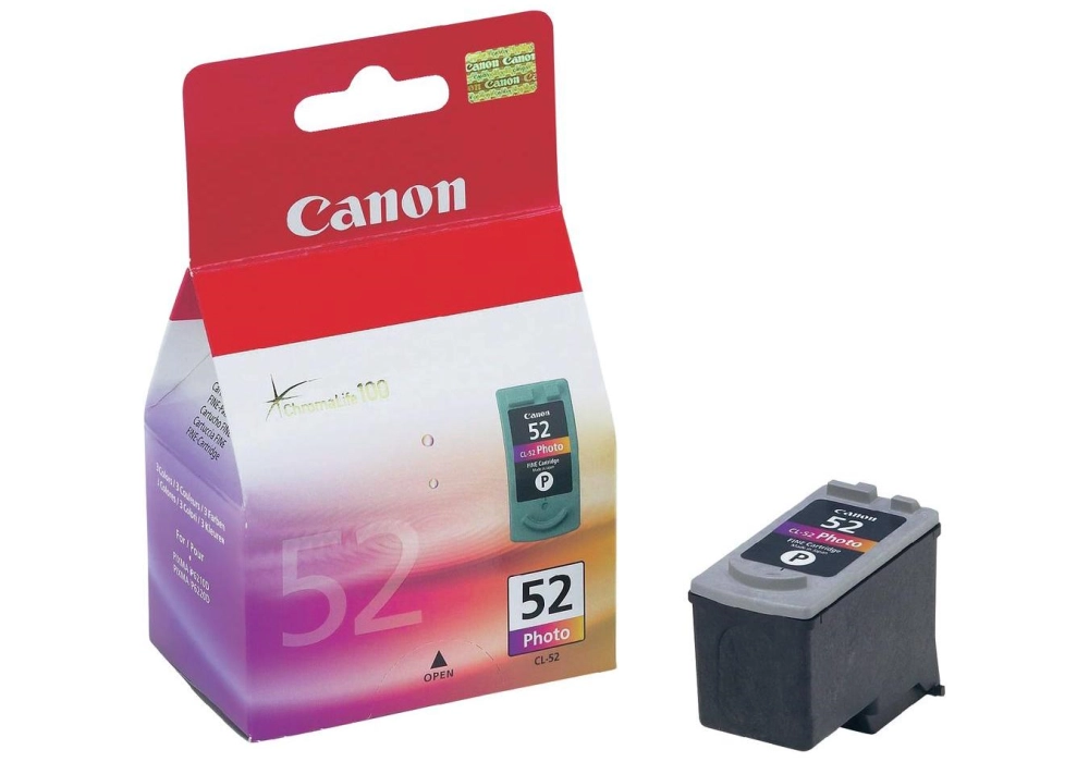 Canon Inkjet Cartridge CL-52 - Colour (21ml) - Photo 