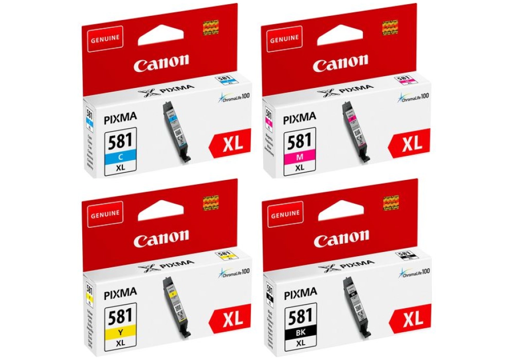 Canon Inkjet Cartridge CLI-581XL Ink BK/C/M/Y 