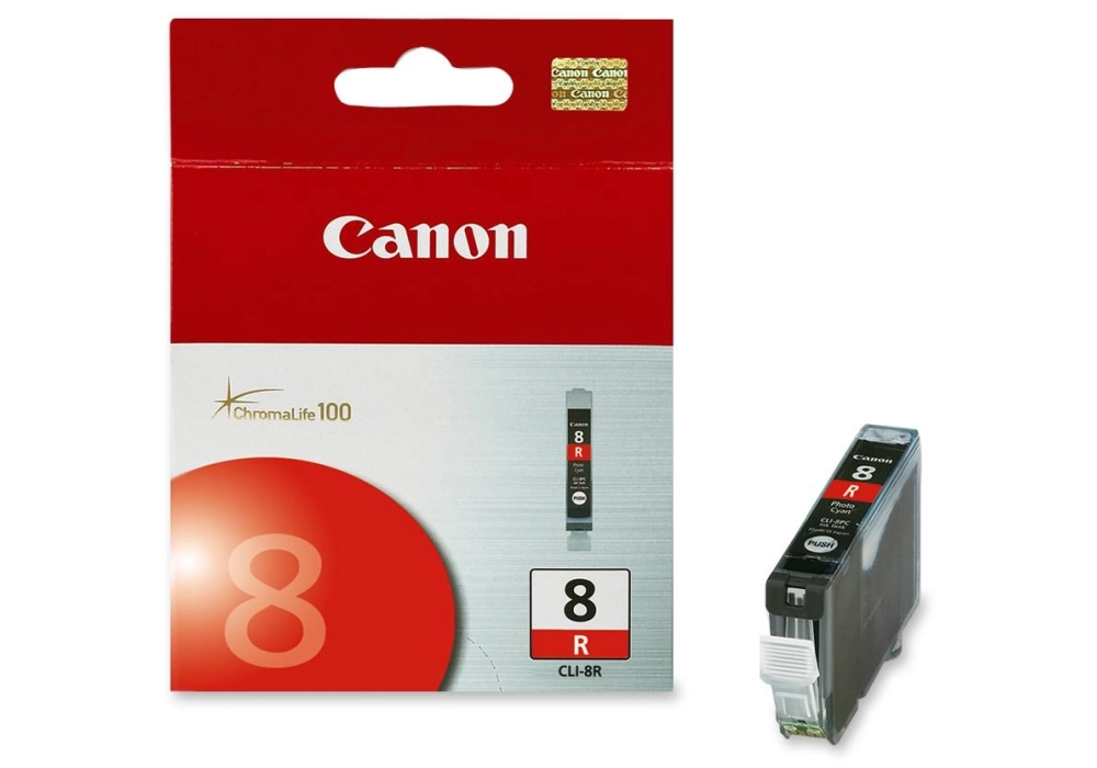 Canon Inkjet Cartridge CLI-8R - Red (13ml)