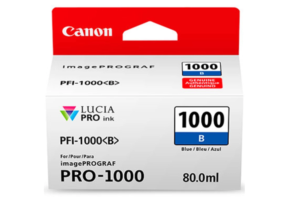Canon Inkjet Cartridge PFI-1000B - Blue