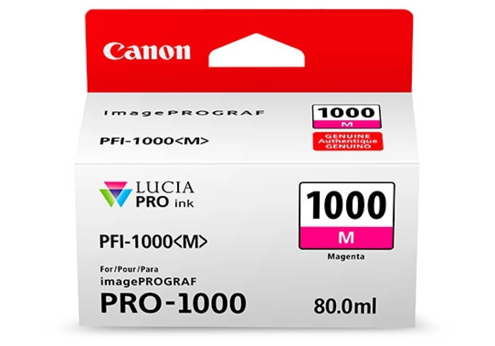 Canon Inkjet Cartridge PFI-1000M - Magenta