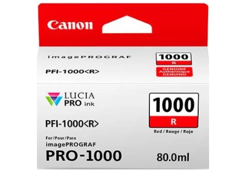 Canon Inkjet Cartridge PFI-1000R - Red