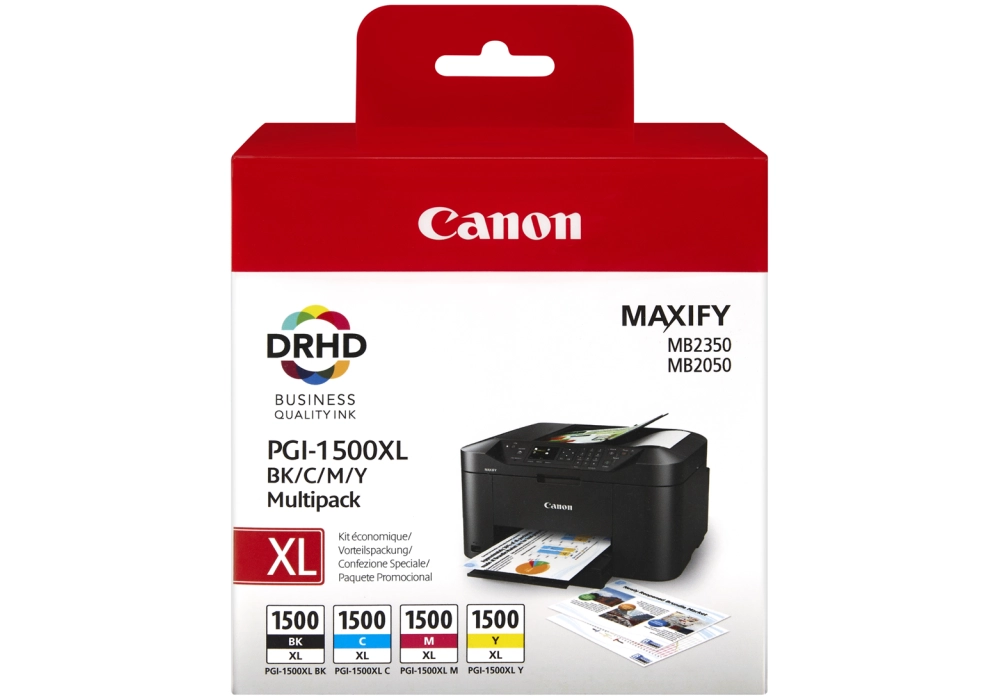 Canon Inkjet Cartridge PGI-1500XL - C/M/Y/BK Multi Pack 