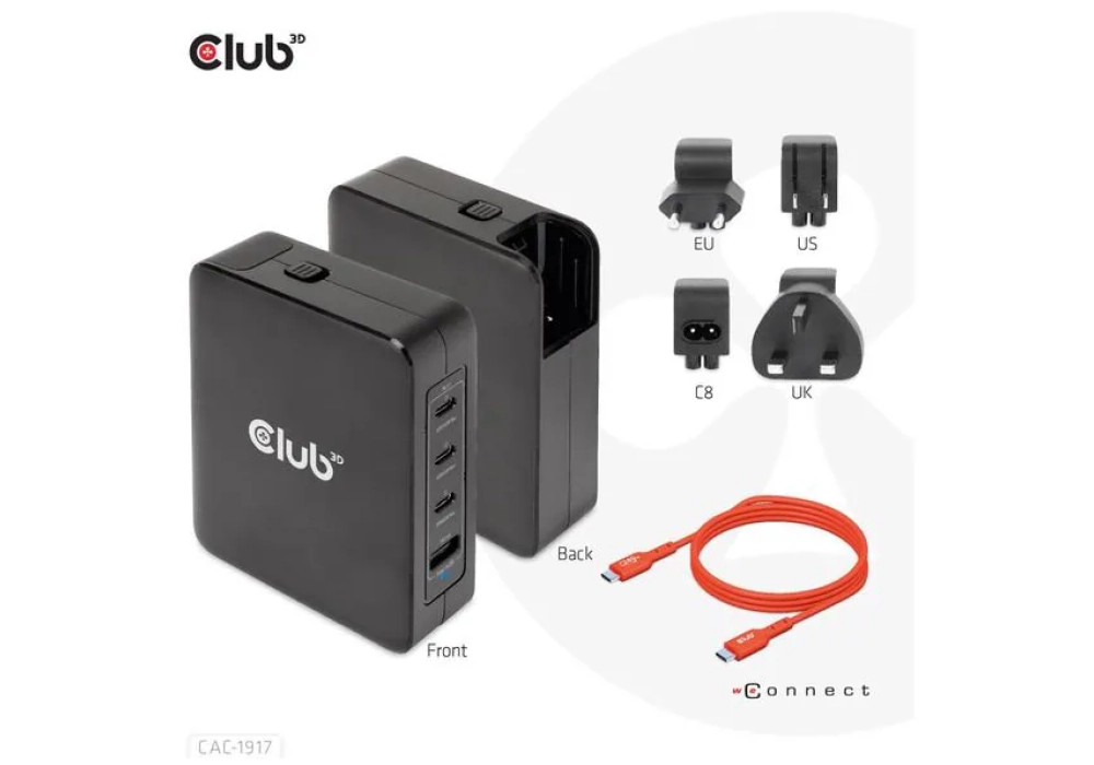 Club 3D Chargeur USB (140W)