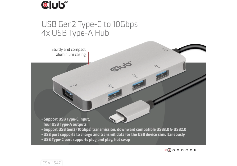 Club 3D Hub USB CSV-1547