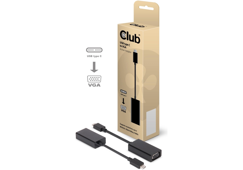 Club 3D USB 3.1 Type-C > VGA Active