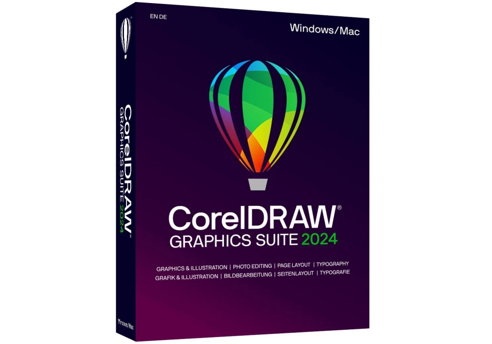 Corel CorelDraw Graphics Suite 2024 Box, complet, Win/Mac, EN/DE
