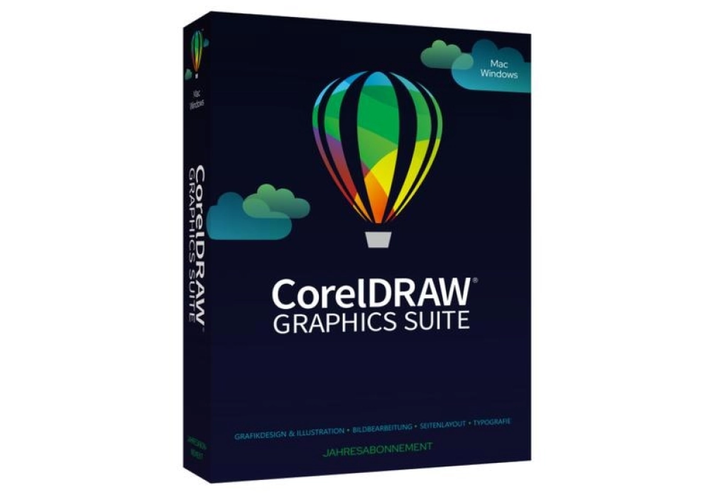 Corel CorelDraw Graphics Suite - Boite - Abonnement 1 an - ML