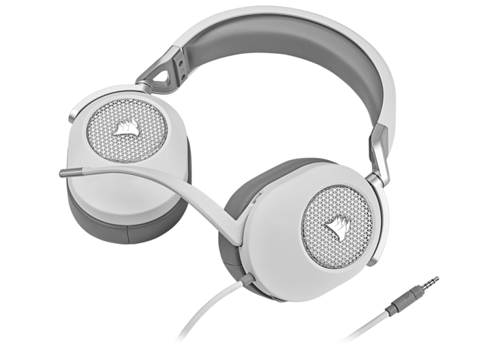 Corsair HS65 SURROUND Wired Gaming Headset (Blanc)