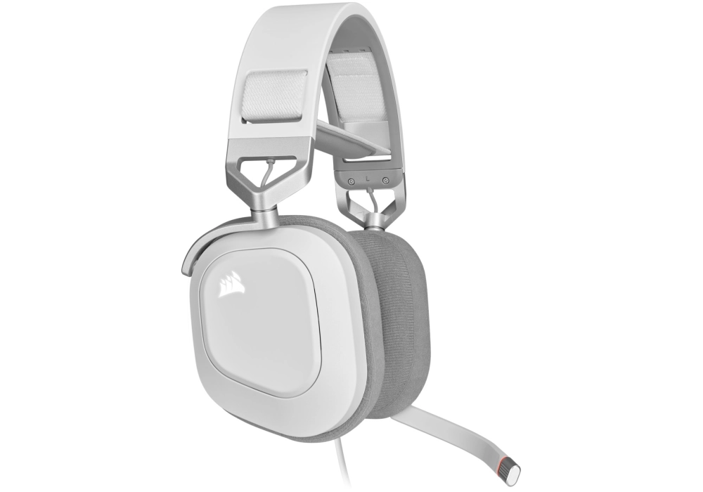 Corsair HS80 RGB USB Wired Gaming Headset (Blanc)