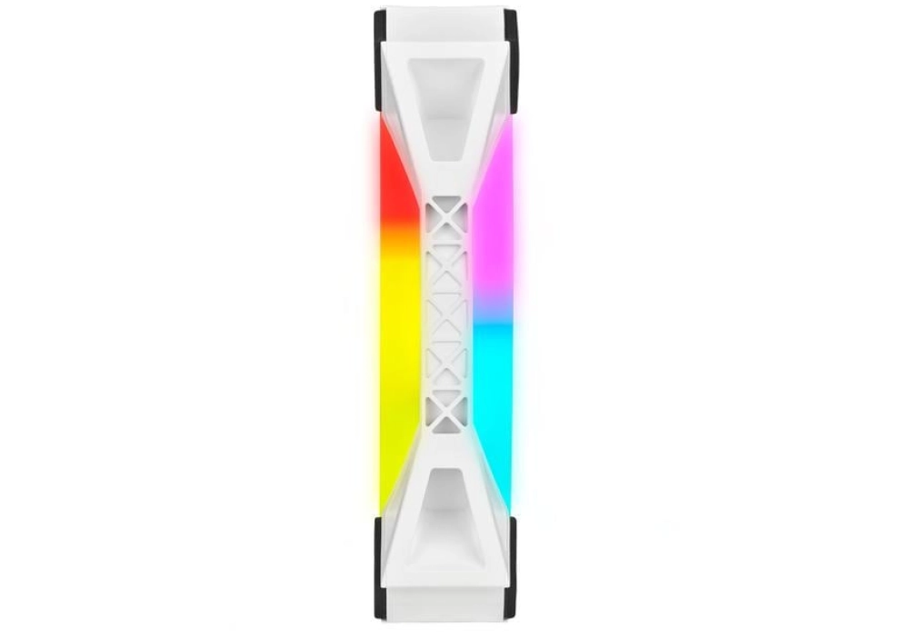 Corsair iCUE QL120 RGB Pro Blanc - Trip pack avec Lightning Node