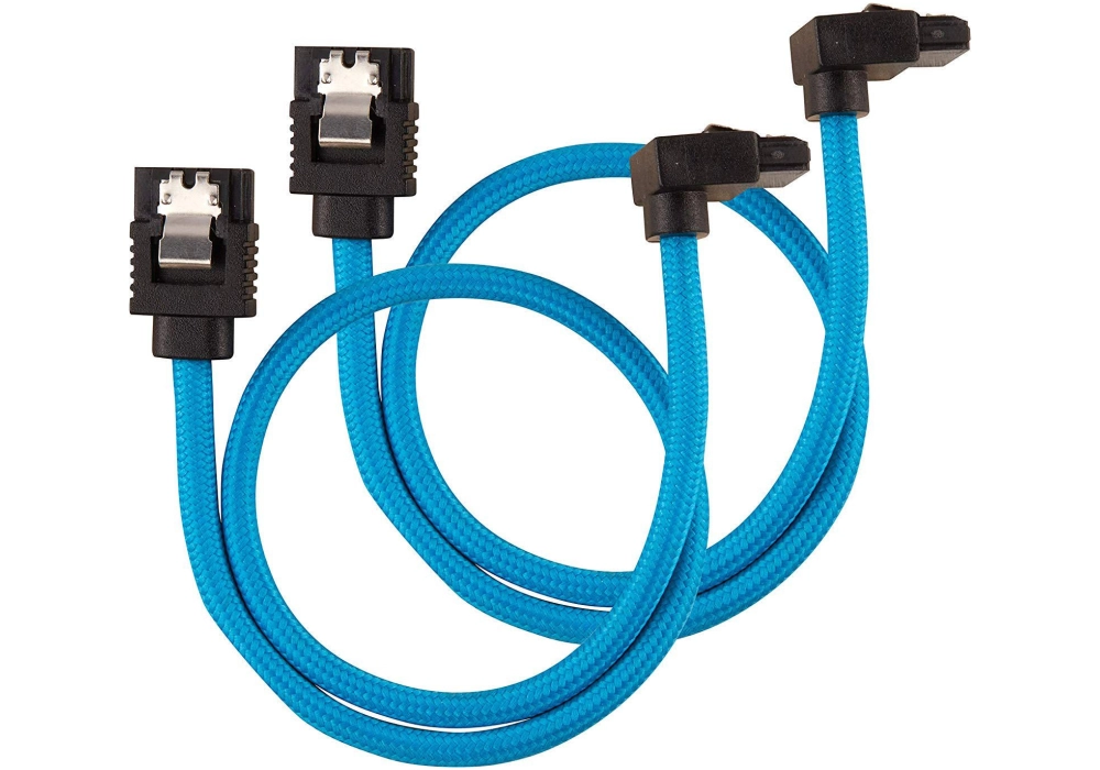 Corsair SATA3 Premium Cable Set - 30 cm 90° (Blue)
