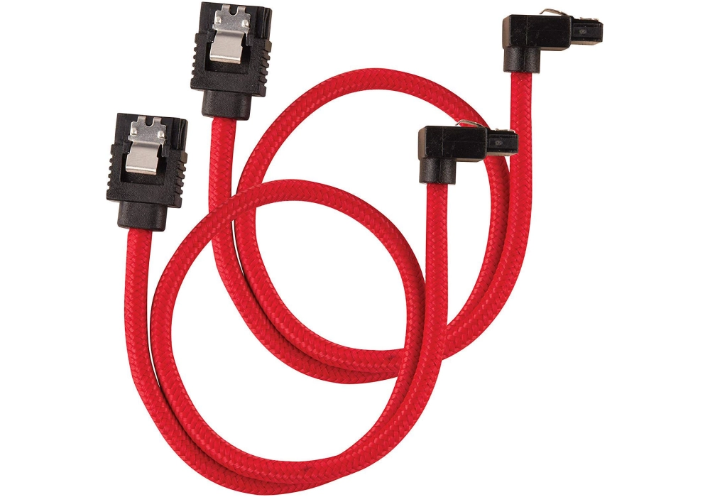 Corsair SATA3 Premium Cable Set - 30 cm 90° (Red)