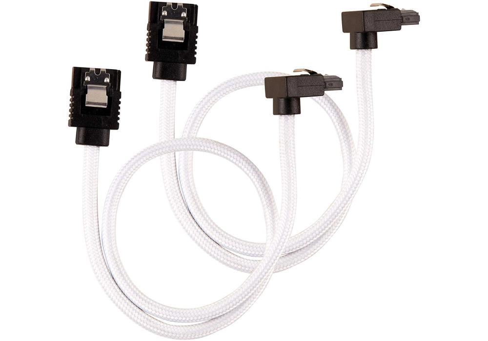 Corsair SATA3 Premium Cable Set - 30 cm 90° (White)