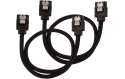 Corsair SATA3 Premium Cable Set - 30 cm Straight (Black)