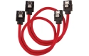 Corsair SATA3 Premium Cable Set - 30 cm Straight (Red)