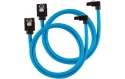 Corsair SATA3 Premium Cable Set - 60 cm 90° (Blue)