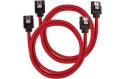 Corsair SATA3 Premium Cable Set - 60 cm Straight (Red)