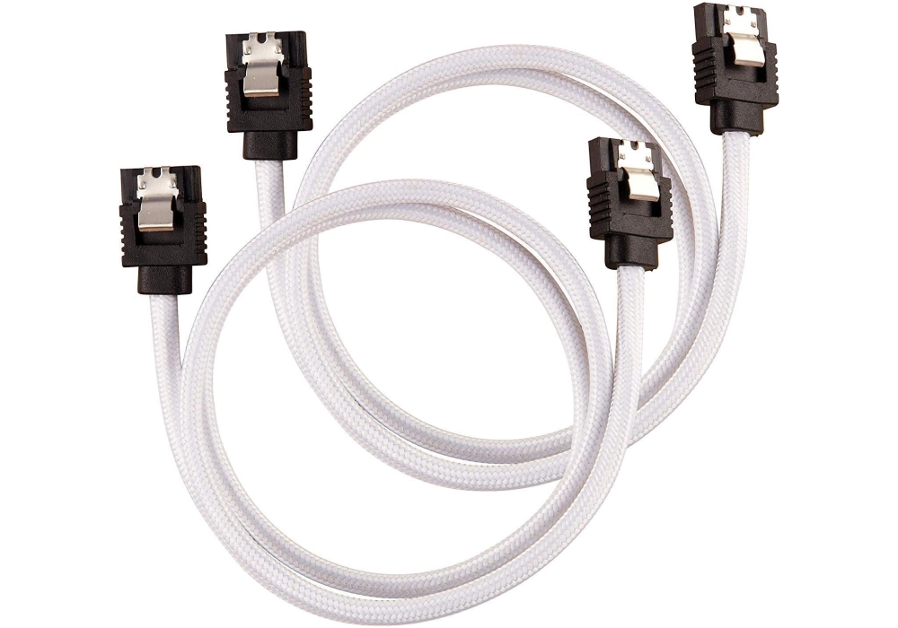 Corsair SATA3 Premium Cable Set - 60 cm Straight (White)