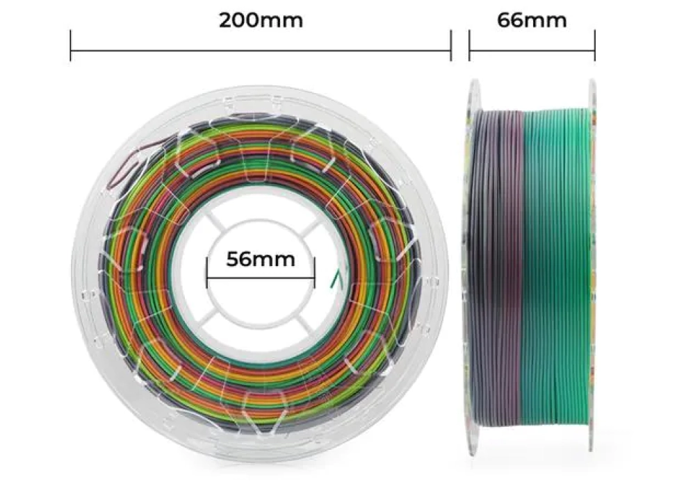 Creality Filament CR-PLA Arc-en-ciel, 1.75 mm, 1 kg