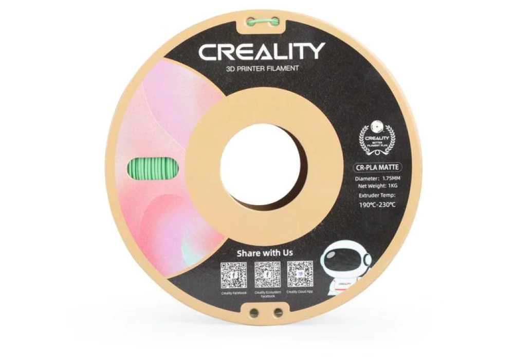 Creality Filament PLA, Avocat vert, 1.75 mm, 1 kg - 3301010301