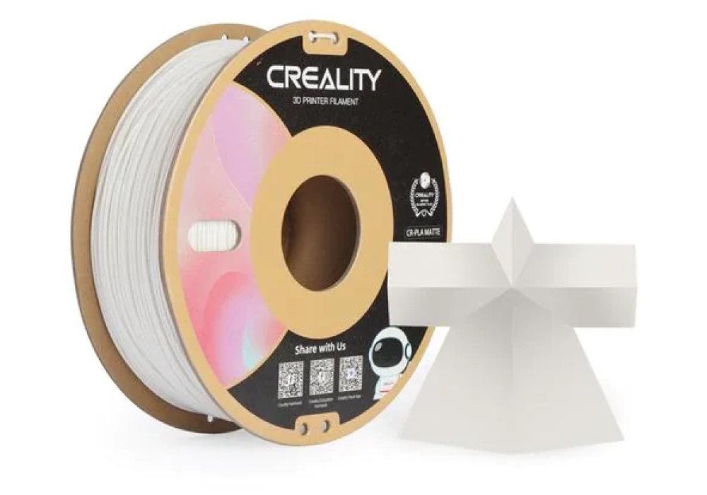 Creality Filament PLA, Blanc de chaux, 1.75 mm, 1 kg