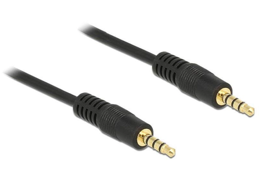 DeLOCK 3.5mm Stereo Cable 4-pin - 0.5 m