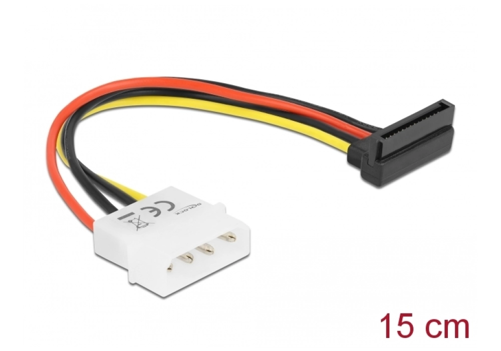 DeLOCK 4-pin Molex to SATA 15-pin Power (down)