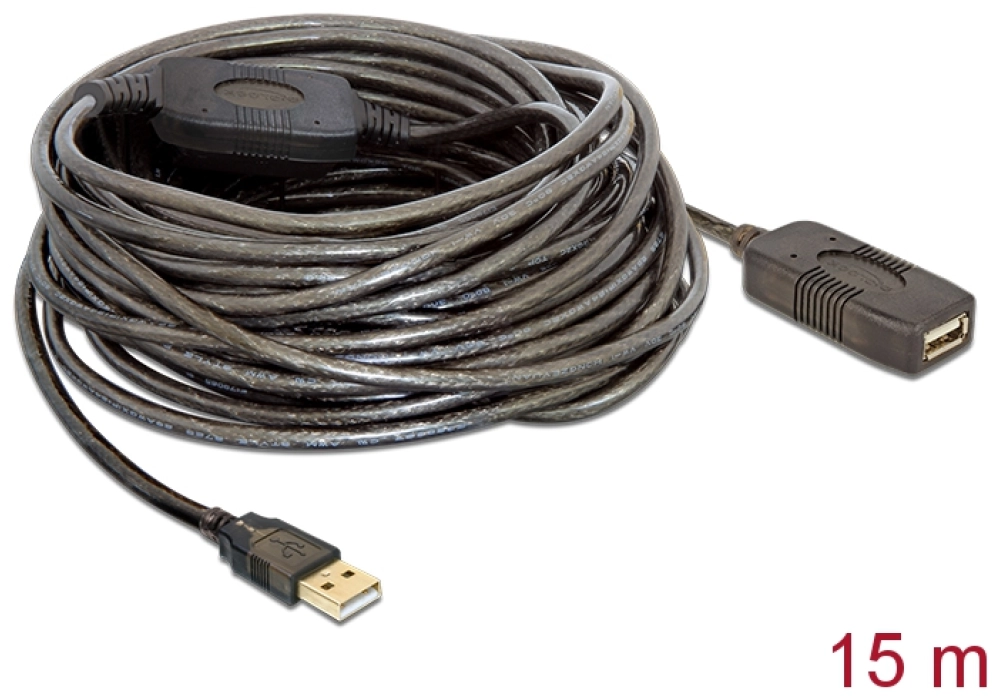 DeLOCK Active USB 2.0 Extension Cable - 15.0 m