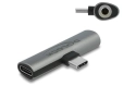 DeLOCK Adaptateur Audio USB-C à jack femelle stéréo et USB-C PD
