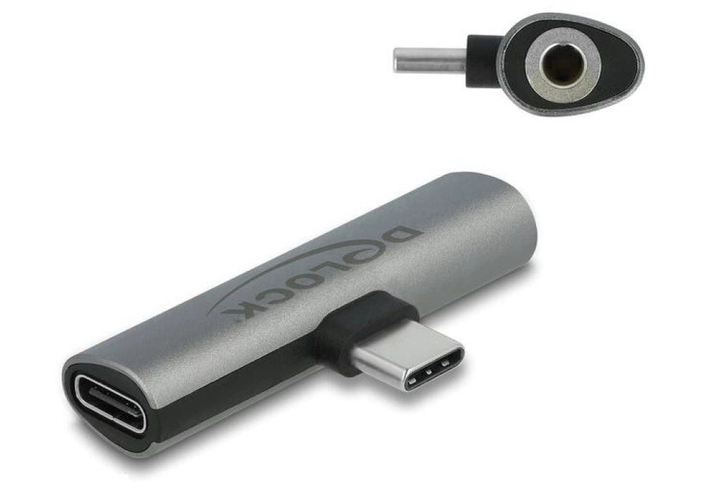 DeLOCK Adaptateur Audio USB-C à jack femelle stéréo et USB-C PD