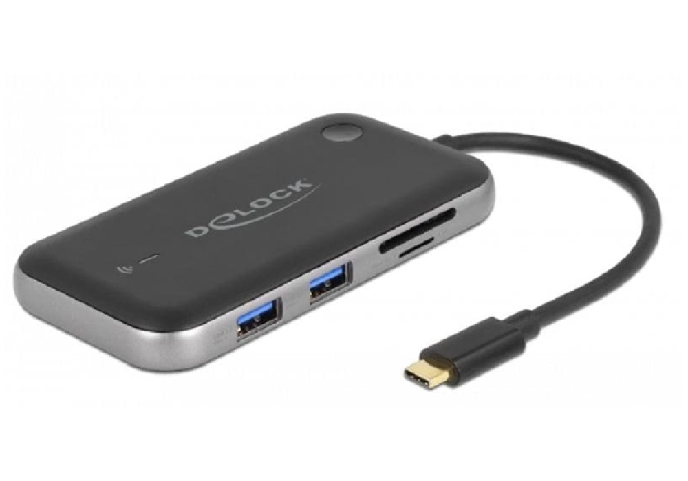 Delock Adaptateur d’écran sans fil USB Type-C - HDMI + VGA + Lecteur de carte