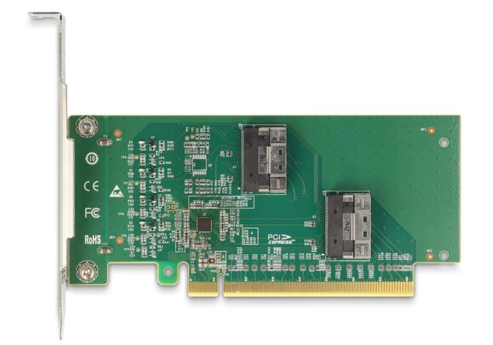 DeLOCK Adaptateur de bus hôte PCI Express x16 - 4x SFF-8639