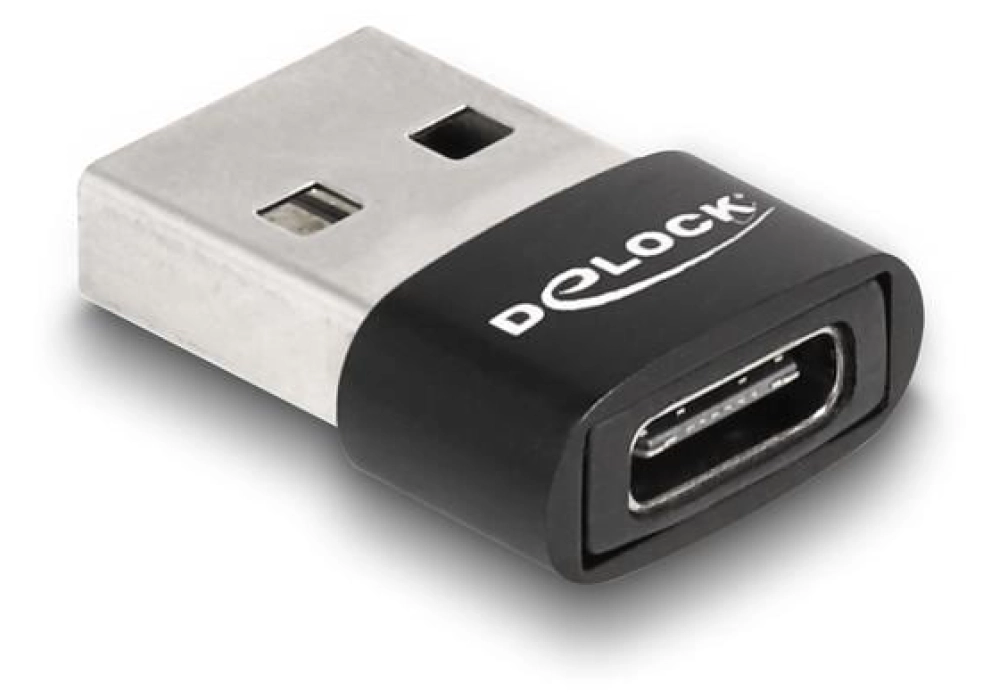 Delock Adaptateur USB 2.0 USB A - USB C, noir