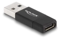 Delock Adaptateur USB 3.2 Gen 2 (10 Gbps)  USB A - USB C, noir