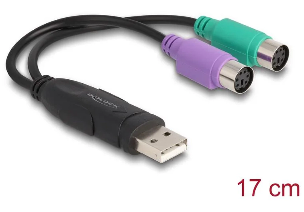 Delock Adaptateur USB A - PS/2
