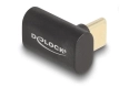Delock Adaptateur USB-C 40 Gbps PD 3.0 100 W coudé 8K 60 Hz