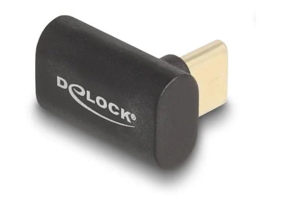 Delock Adaptateur USB-C 40 Gbps PD 3.0 100 W coudé 8K 60 Hz