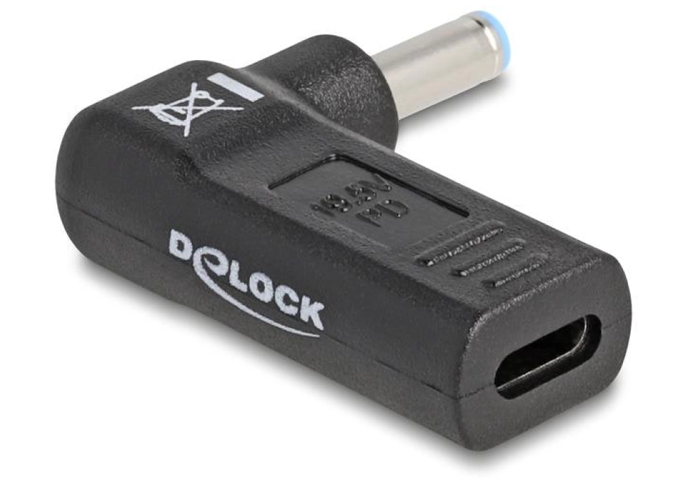 DeLOCK Adaptateur USB-C vers HP 4.5 x 3.0 mm 90°