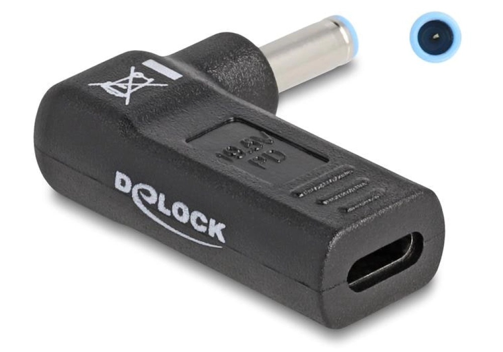 DeLOCK Adaptateur USB-C vers HP 4.5 x 3.0 mm 90°