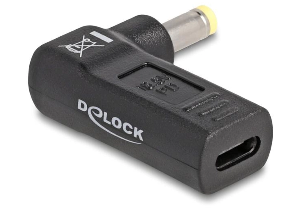 DeLOCK Adaptateur USB-C vers HP 4.8 x 1.7 mm 90°