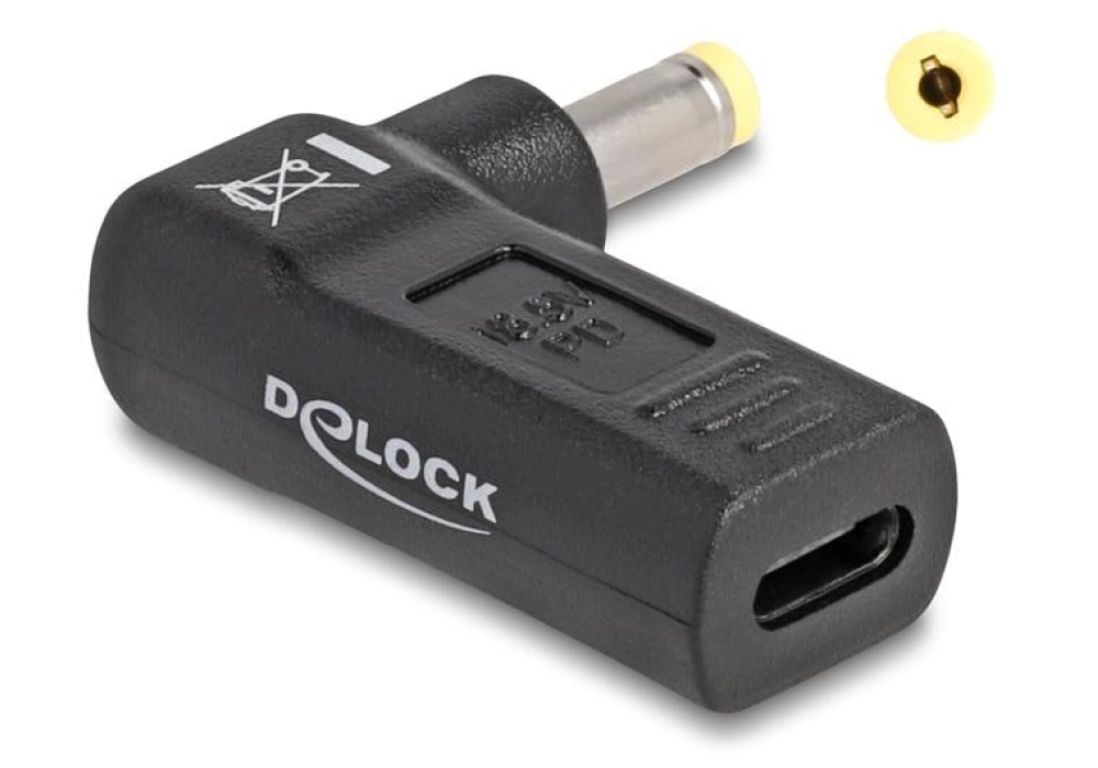DeLOCK Adaptateur USB-C vers HP 4.8 x 1.7 mm 90°