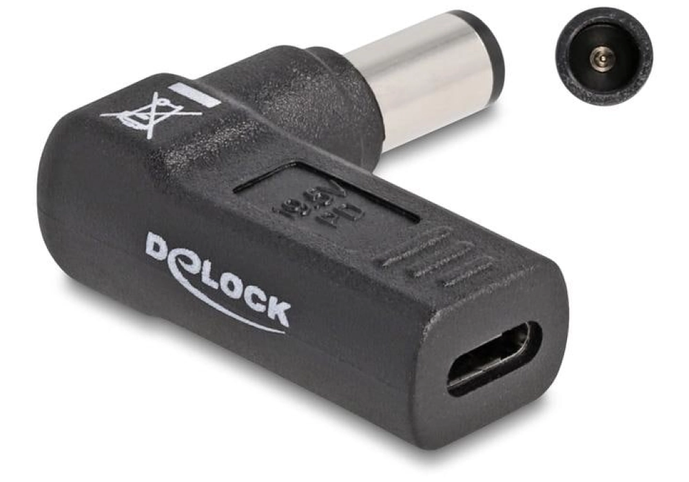 DeLOCK Adaptateur USB-C vers HP 7.4 x 5.0 mm 90°