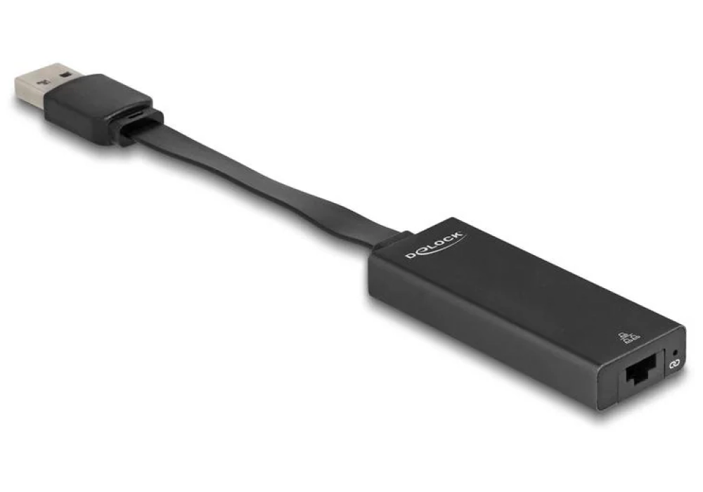 Delock Adaptateur USB Type-A à Gigabit LAN, slim