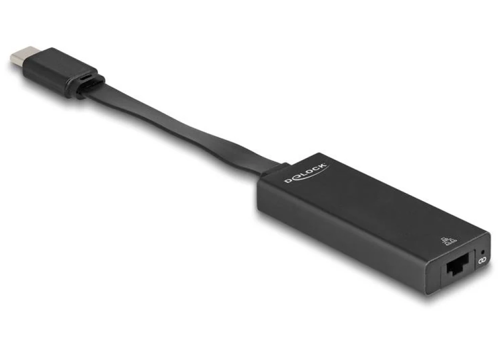 Delock Adaptateur USB Type-C à Gigabit LAN, slim